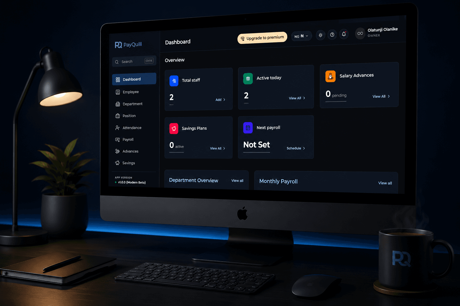 PayQuill dashboard preview