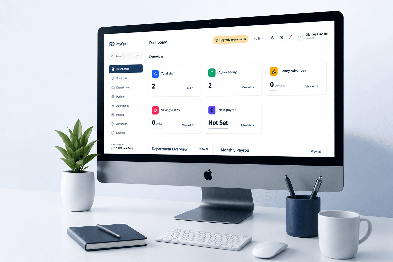 PayQuill dashboard preview